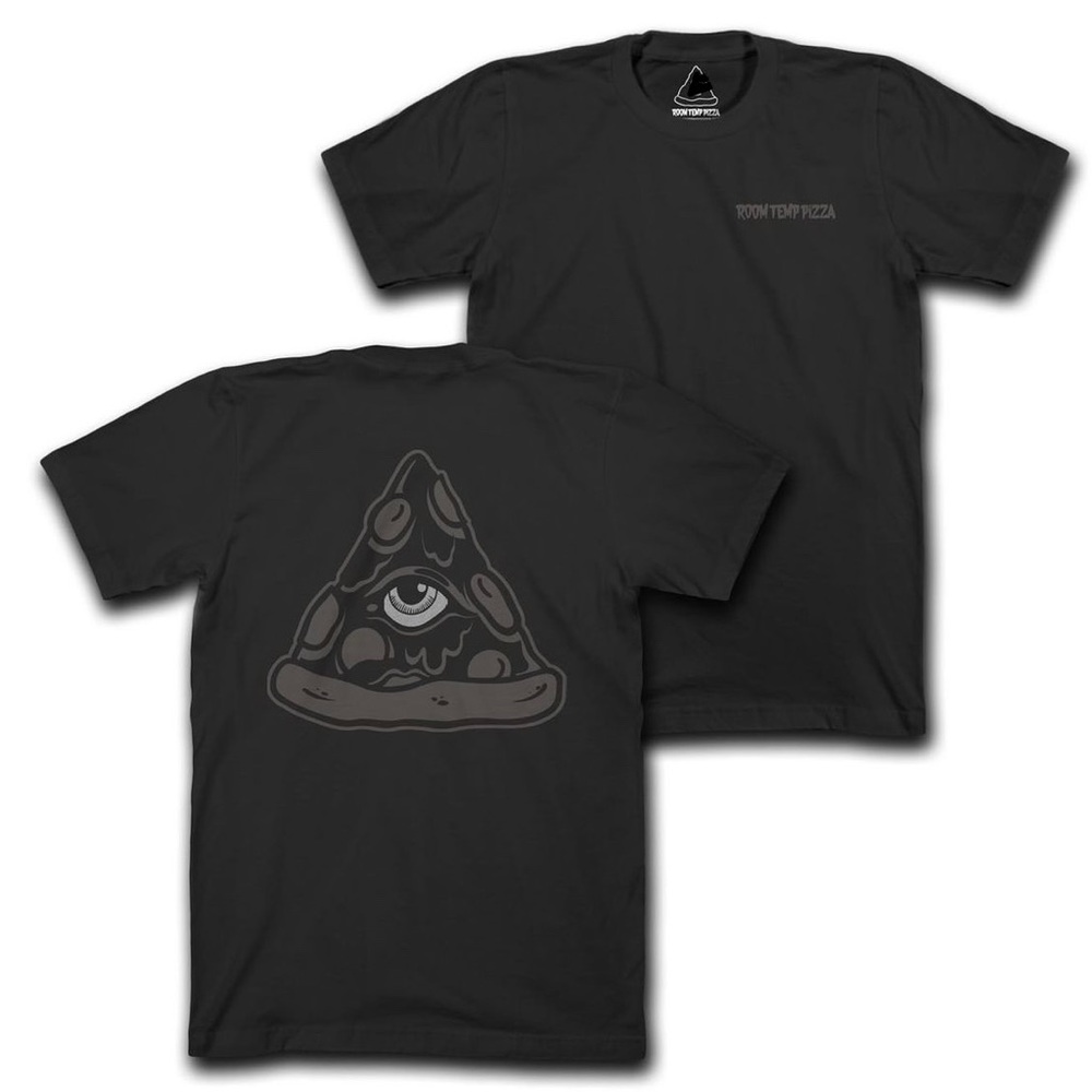 RARE XL Room Temp Pizza BLACKED OUT RTP SHIRT NOT FOG SUPDEF house party Distro